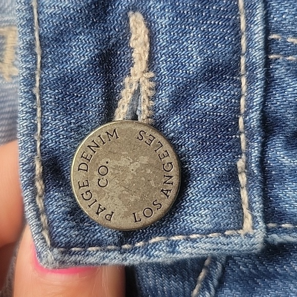 PAIGE Size 26 Jimmy Jimmy Skinny Distressed Jeans - Picture 8 of 9